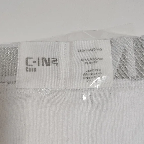 C-IN2 Core Men's White Briefs 2 Pairs Sz L - Picture 7 of 7